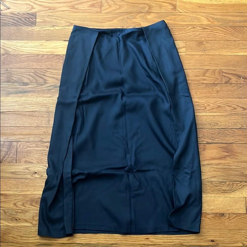 KAAREM NWT Patches Midi skirt in deep blue black